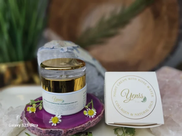 Night Cream with Rose Water, Collagen & Natural Oils
